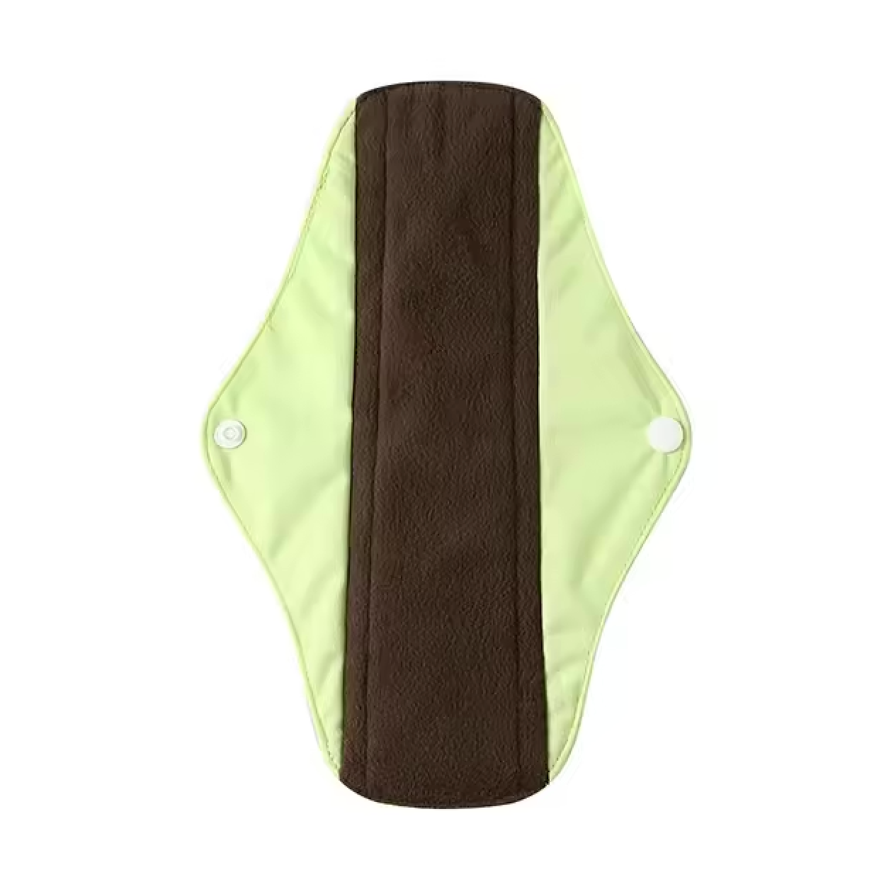 Serviette(s) hygiéniques réutilisables en fibres de bambou - Verte - Adopte Ma Culotte
