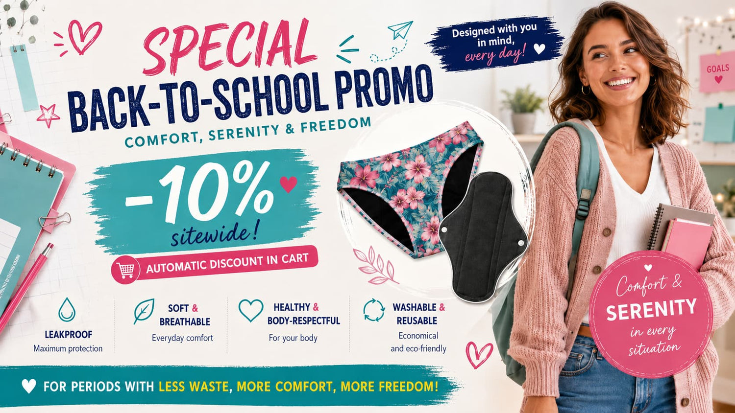 Back-to-School Special Offer with 10% off sitewide - Automatic discount