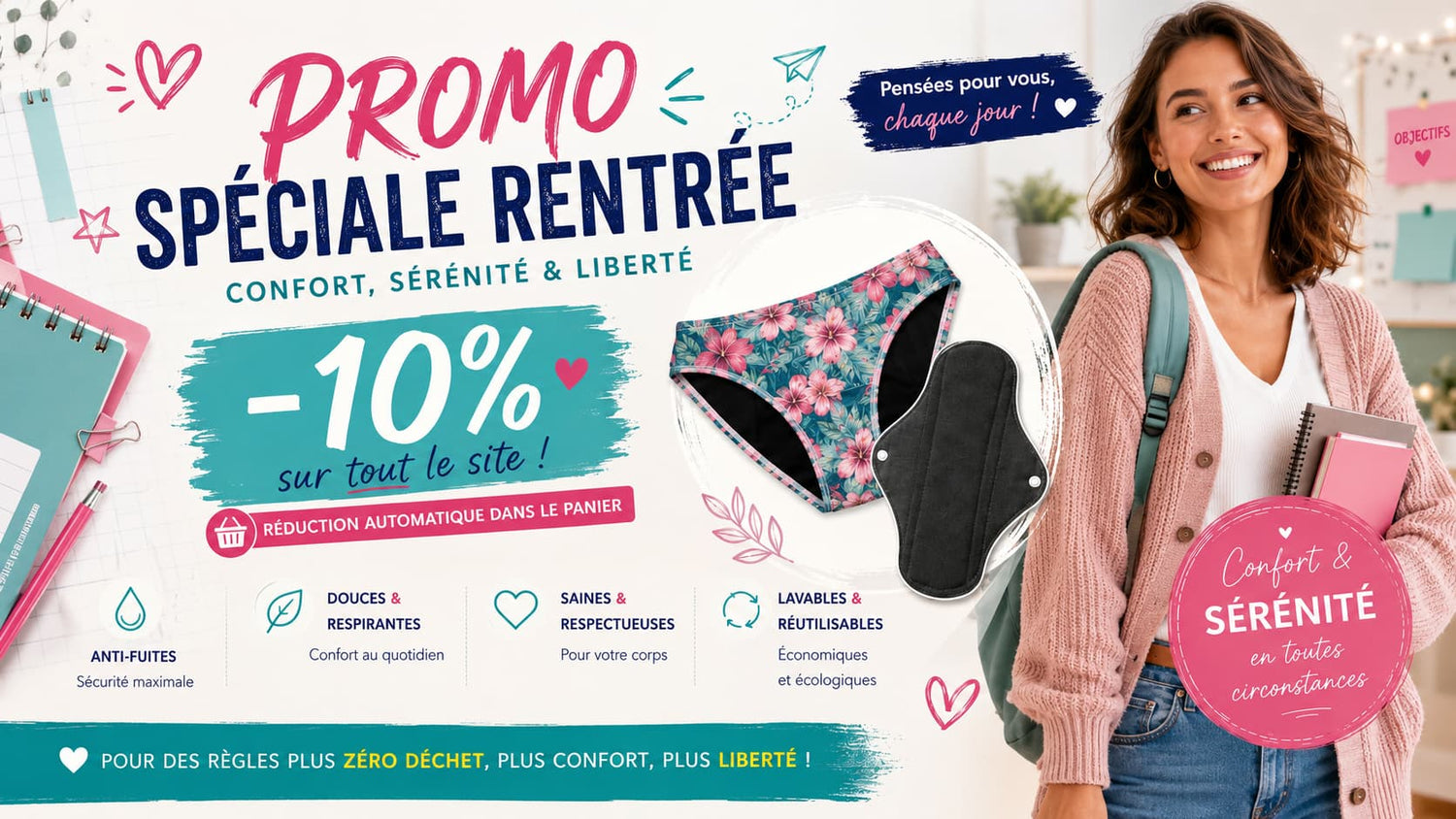 Promo Spéciale Rentrée avec -10% sur tout le site - Remise automatique