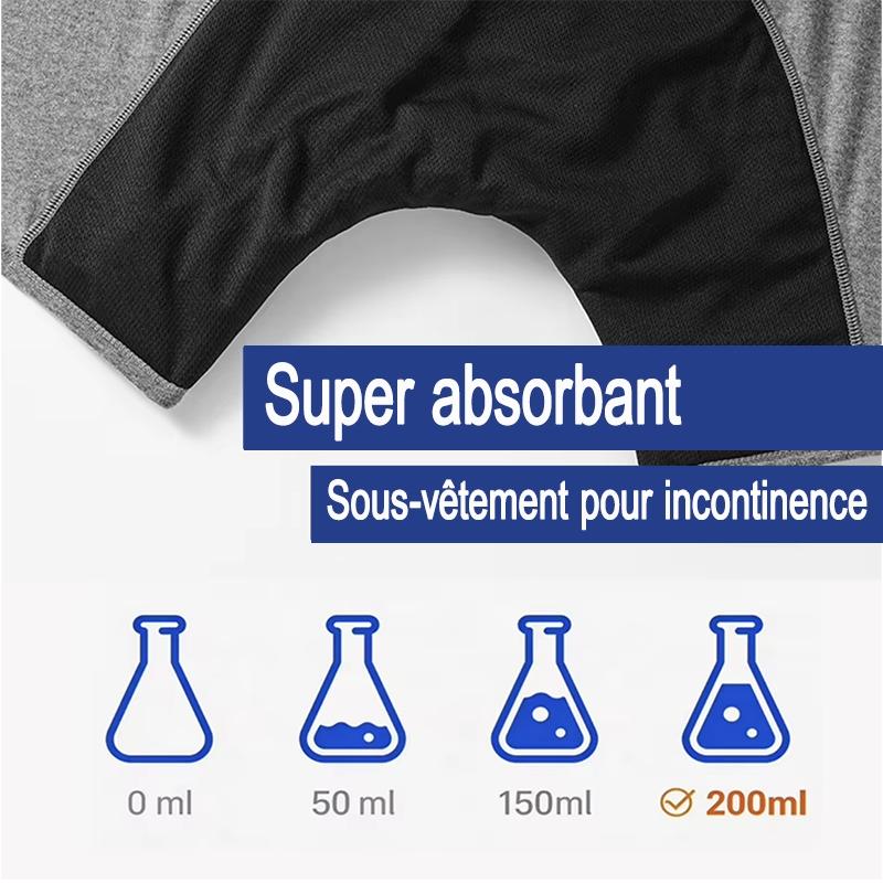 Boxer absorbant homme Oscar – Coupe longue – 200 ml - univers tibet