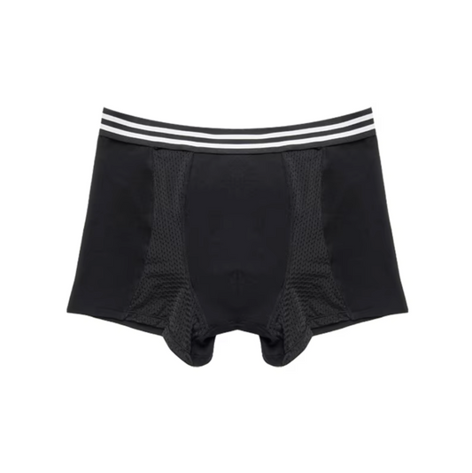 Boxer absorbant homme Hugo – Coupe mi-longue – 180 ml - univers tibet
