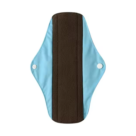 Serviette(s) hygiéniques réutilisables en fibres de bambou - Bleue - Adopte Ma Culotte
