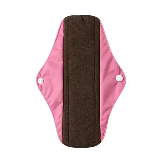 Serviette(s) hygiéniques réutilisables en fibres de bambou - Rose - Adopte Ma Culotte
