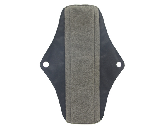 Serviette(s) hygiéniques réutilisables en fibres de bambou - Noire - Adopte Ma Culotte